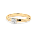 Illusion Diamond Ring Round 0.05ct by Qutahia Jewellery