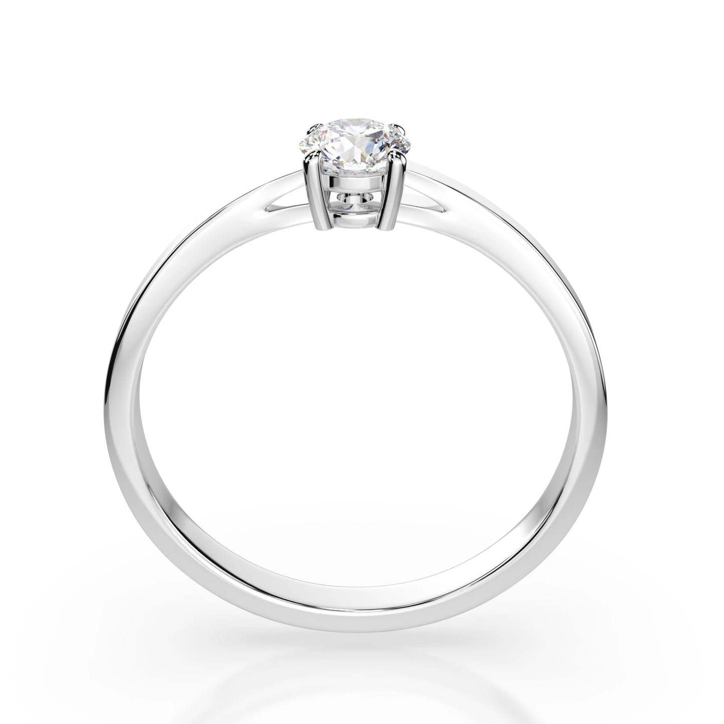 Solitaire Ring (Round), 0.25 ct — 101-10012/1(4.0)
