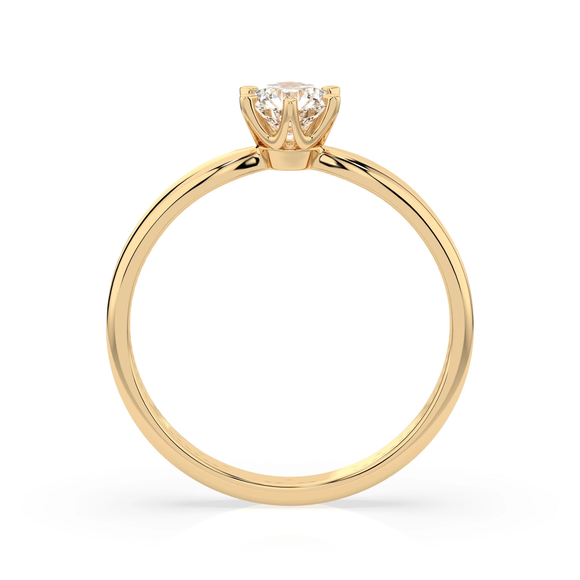 Solitaire Ring (Round), 0.35 ct — 101-10040(4.5)