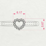 Minimalist Diamond Ring Round 0.07ct by Qutahia Jewellery