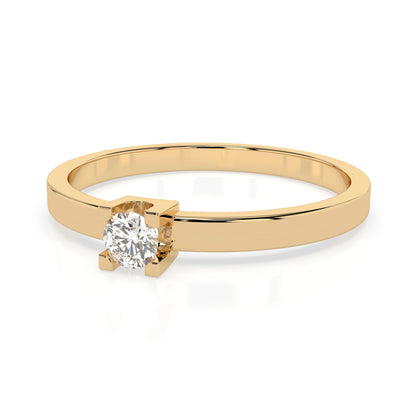 Solitaire Ring (Round), 0.1 ct — 101-10036(3.0)