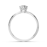 Solitaire Diamond Ring Round 0.45ct by Qutahia Jewellery