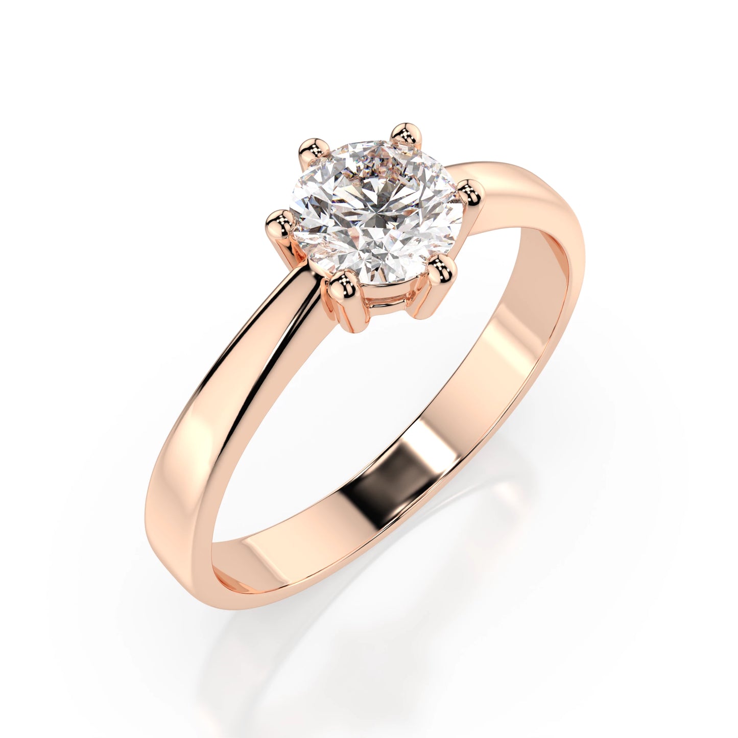 Solitaire Ring (Round), 0.4 ct — 101-10151(4.7)