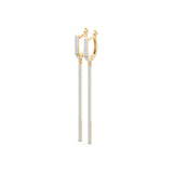 Small Diamond Earrings Round Brilliant 0.37ct by Qutahia Jewellery