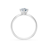 Solitaire Diamond Ring Round Brilliant 0.4ct by Qutahia Jewellery