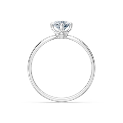 Solitaire Ring, 0.4 ct — 101-10041(4.7)
