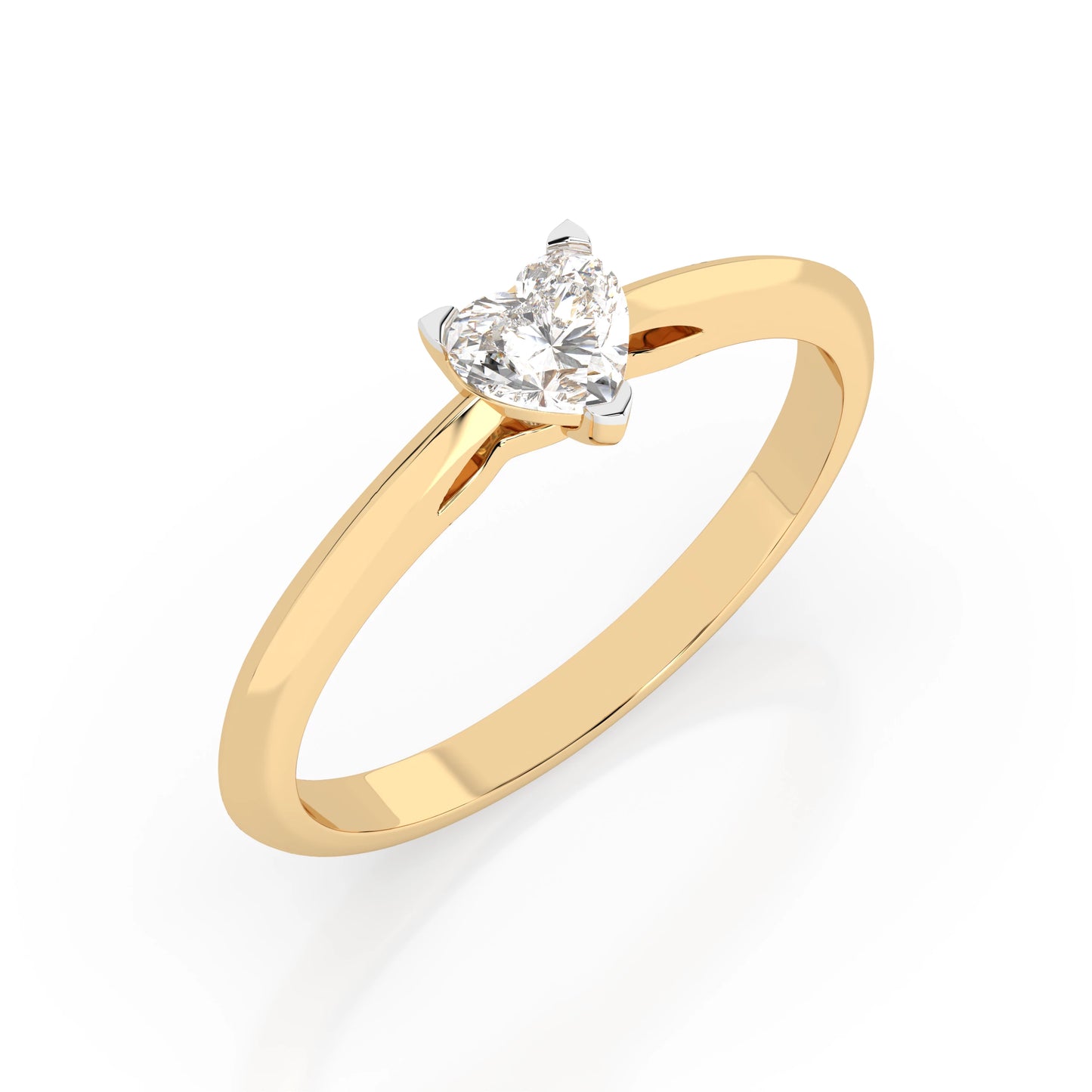 Solitaire Ring (Heart), 0.3 ct — 101-10190(0.30)HRT