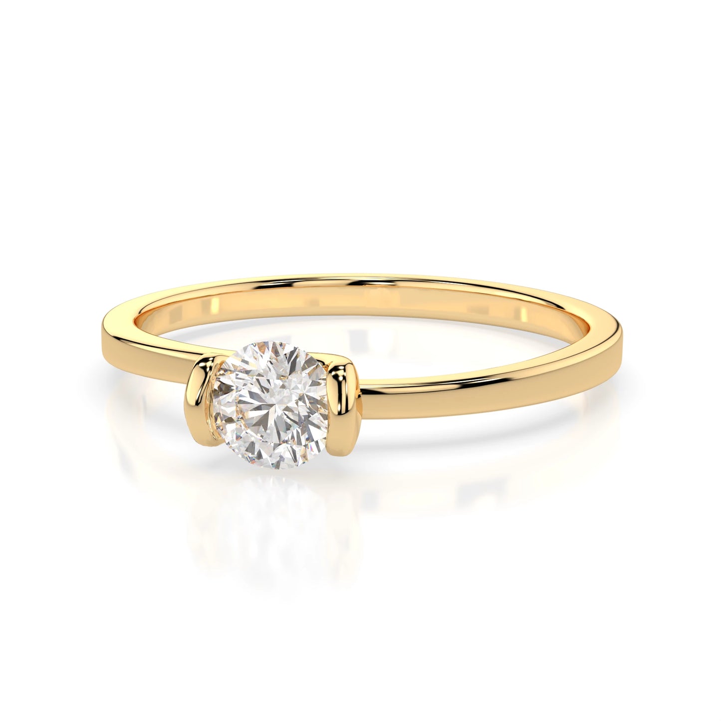 Solitaire Ring (Round), 0.3 ct — 101-10016(4.2)