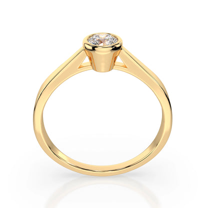 Solitaire Ring (Round), 0.2 ct — 101-10010(3.7)