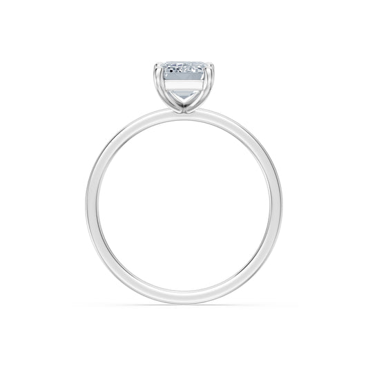 Emerald Lab Grown Diamond Solitaire Engagement Ring 1.5ct by Qutahia Jewellery