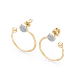 Small Diamond Earrings Round Brilliant 0.23ct by Qutahia Jewellery