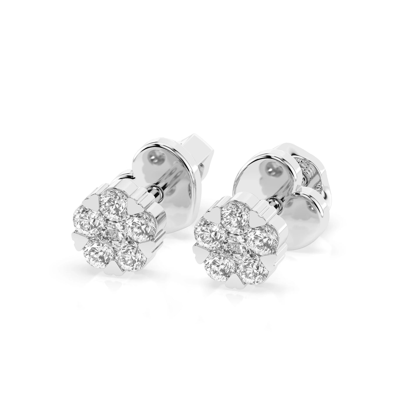 Illusion Earring (Round), 0.06 ct — 102-10015/2(2.0)