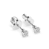 Diamond Stud Earrings Round 0.3ct by Qutahia Jewellery