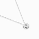 Diamond Pendant Necklace Round 0.04ct by Qutahia Jewellery