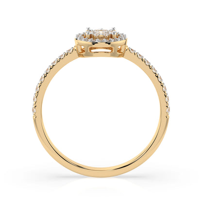 Illusion Ring (Round), 0.03 ct — 101-10018(2.0)