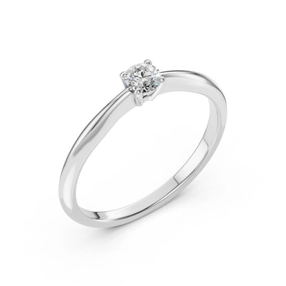 Solitaire Ring (Round), 0.2 ct — 101-10021(3.7)