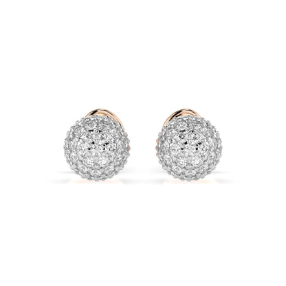 Illusion Earring (Round), 0.46 ct — 102-10090