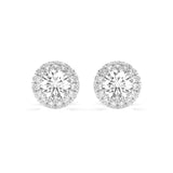 Diamond Eternity Earrings Round 0.4ct by Qutahia Jewellery