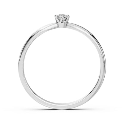 Solitaire Ring (Round), 0.1 ct — 101-10040(3.0)