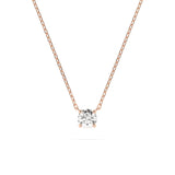 Diamond Pendant Necklace Round 0.2ct by Qutahia Jewellery