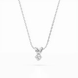 Diamond Pendant Necklace Round 0.2ct by Qutahia Jewellery