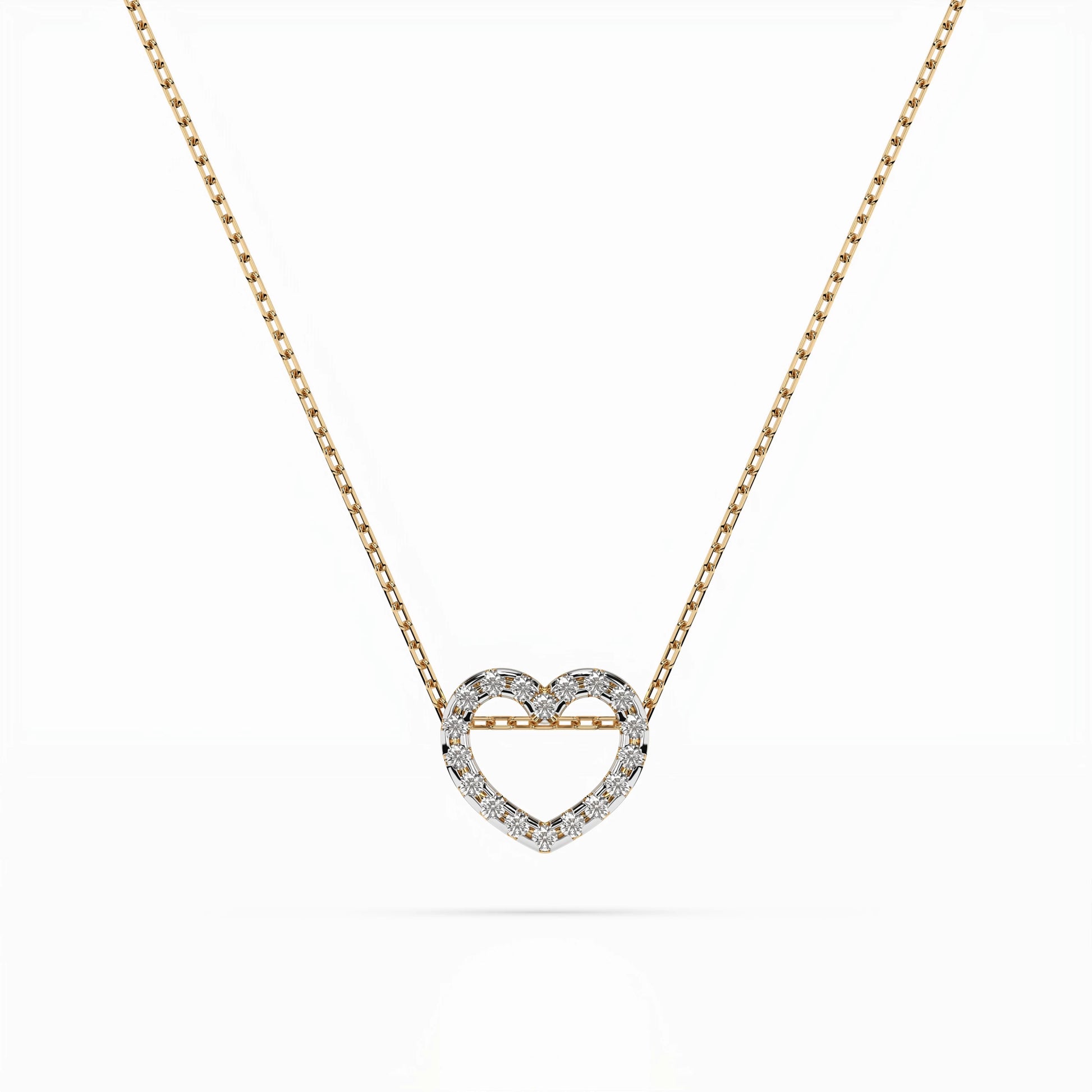 Minimalism Necklace (Round), 0.09 ct — 104-10051