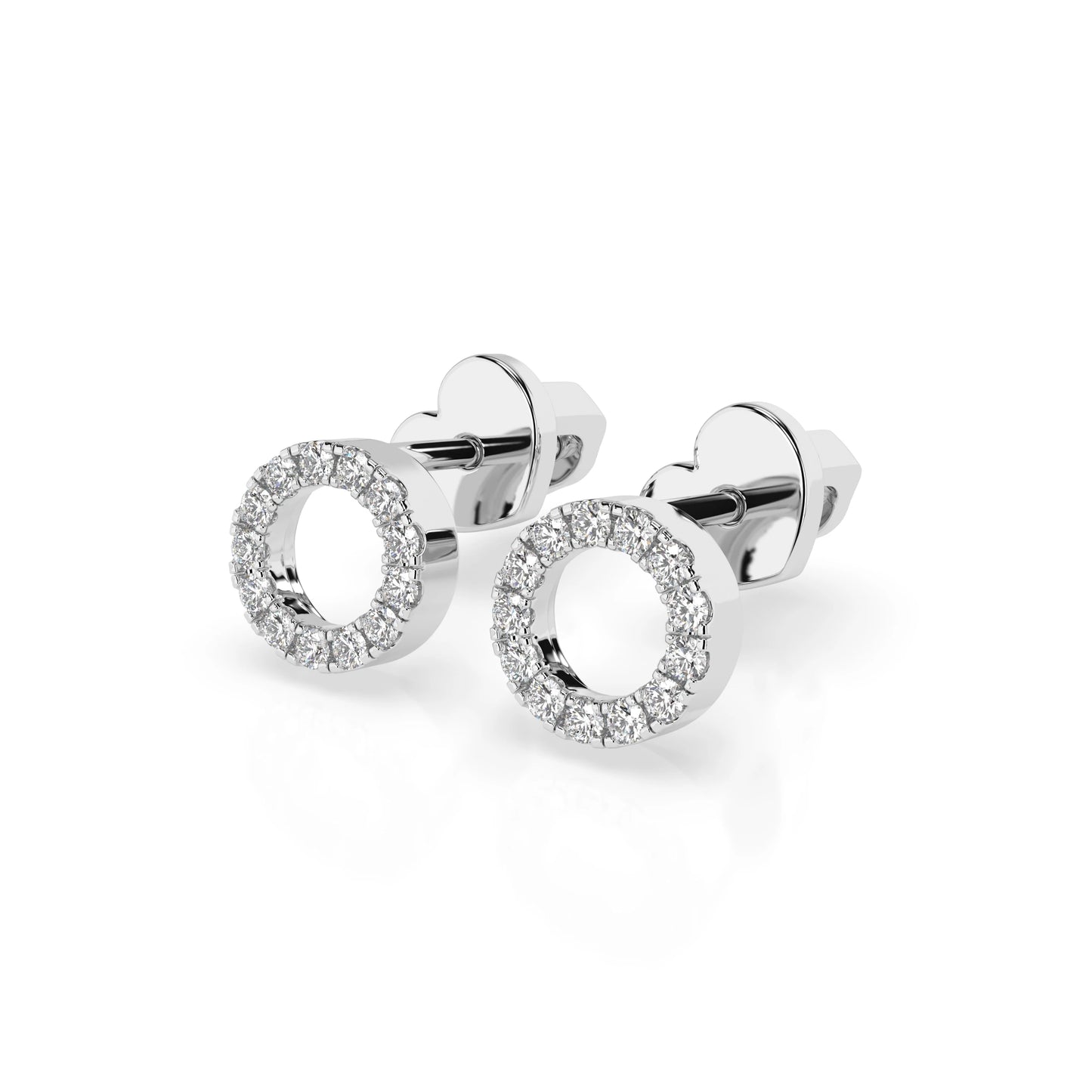 Minimalism Earring (Round), 0.16 ct — 102-10055