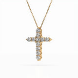 Delicate Diamond Necklace Round 0.52ct by Qutahia Jewellery
