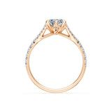 Marquise Lab Grown Diamond Micro Pave Eternity Ring 1.5ct by Qutahia Jewellery