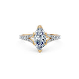 Marquise Lab Grown Diamond Micro Pave Eternity Ring 1.5ct by Qutahia Jewellery
