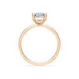 Emerald Lab Grown Diamond Solitaire Engagement Ring 2.0ct by Qutahia Jewellery