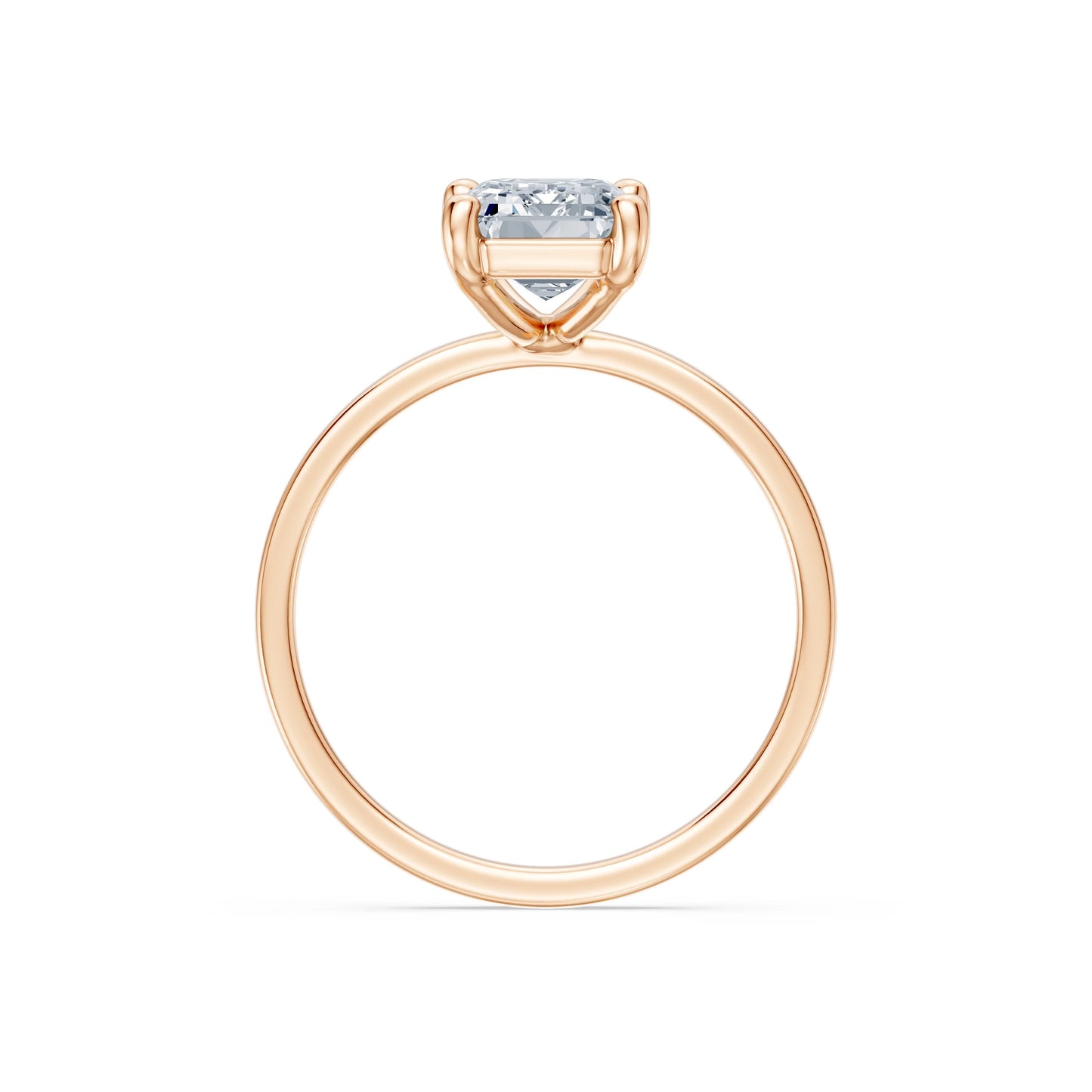 Emerald Lab Grown Diamond Solitaire Engagement Ring 2.0ct by Qutahia Jewellery