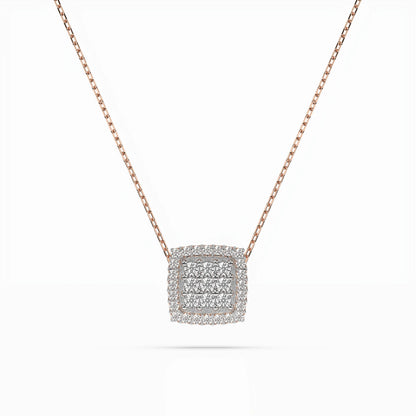 Illusion Necklace (Round), 0.12 ct — 104-10035