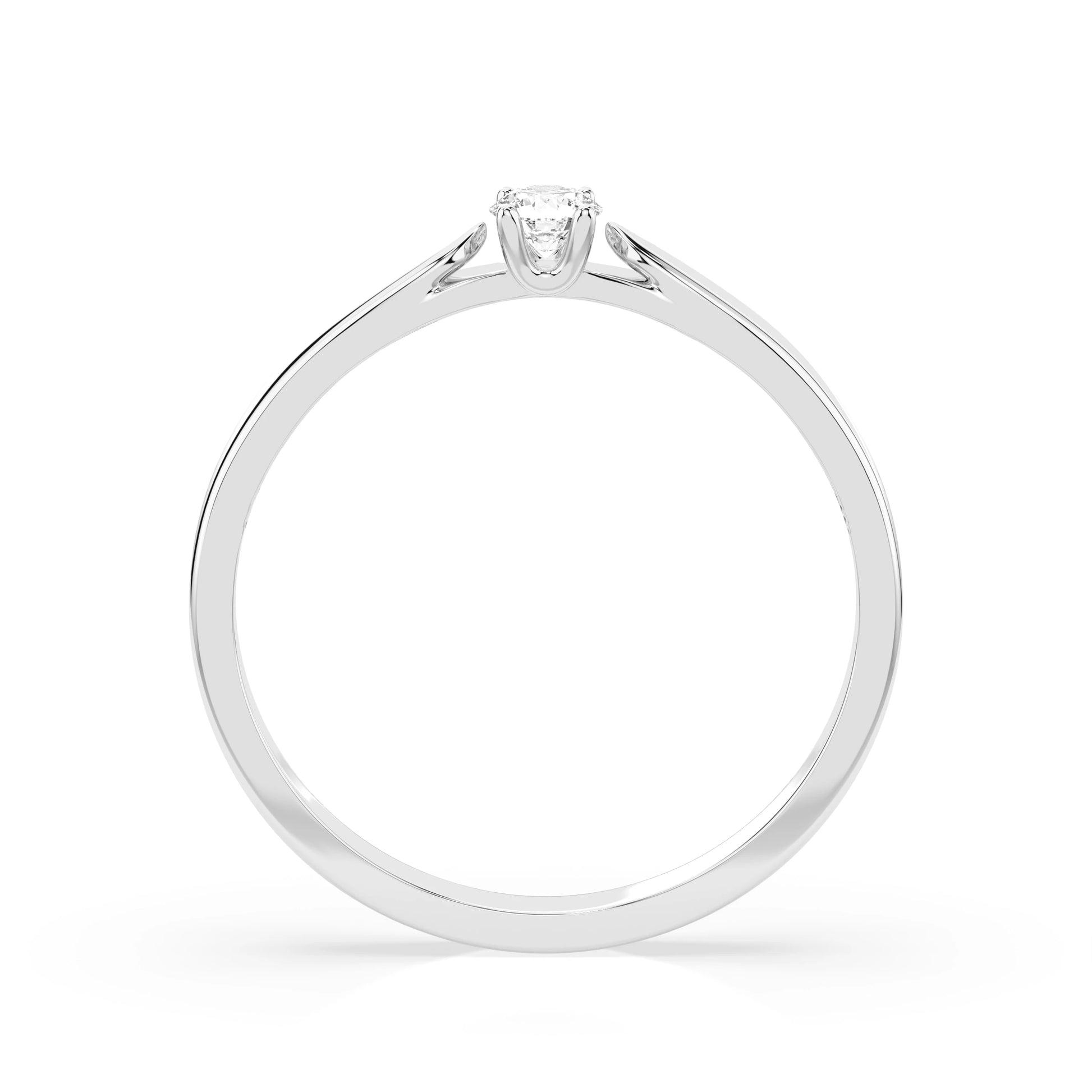Solitaire Ring (Round), 0.08 ct — 101-10046(2.7)