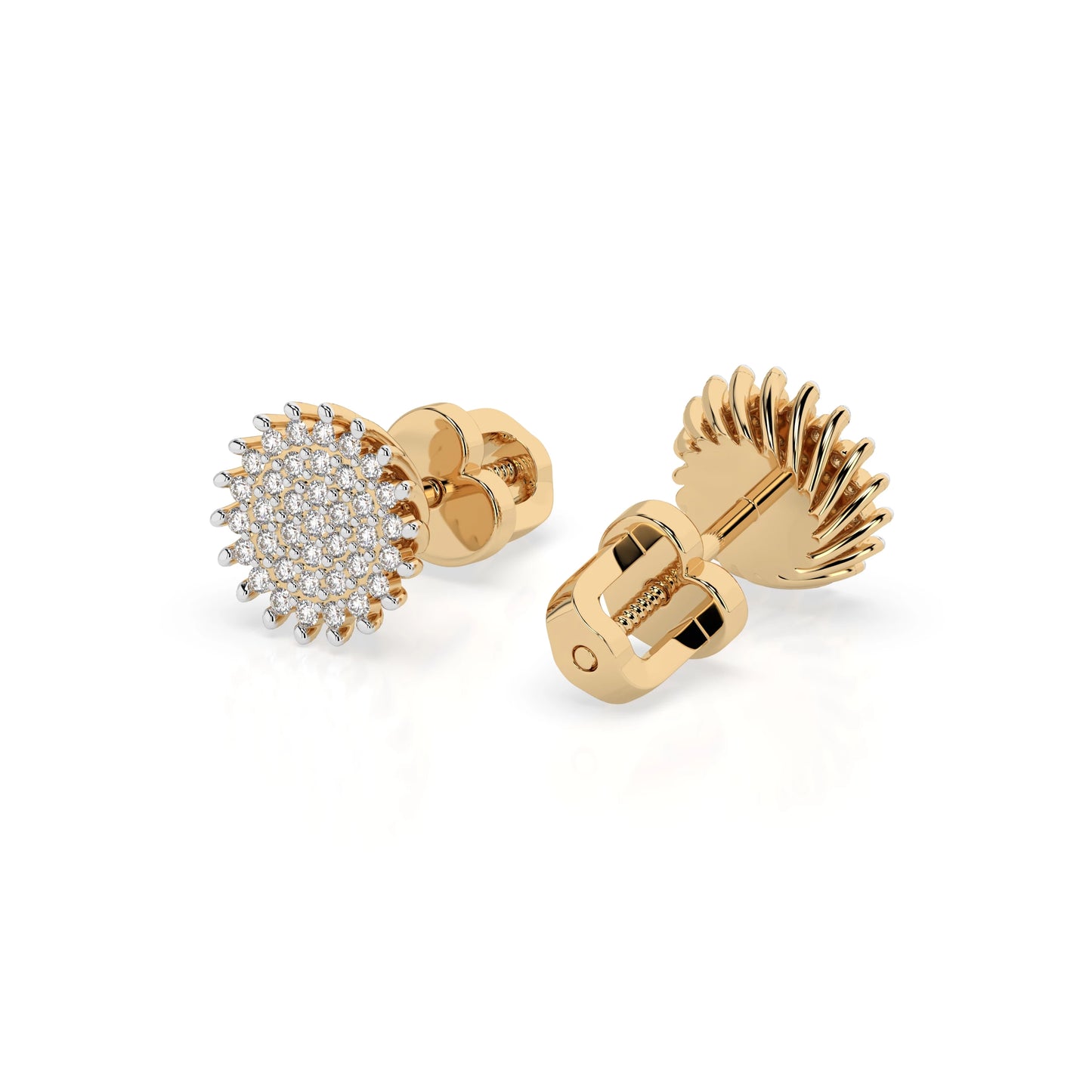 Illusion Earring (Round), 0.3 ct — 102-10171