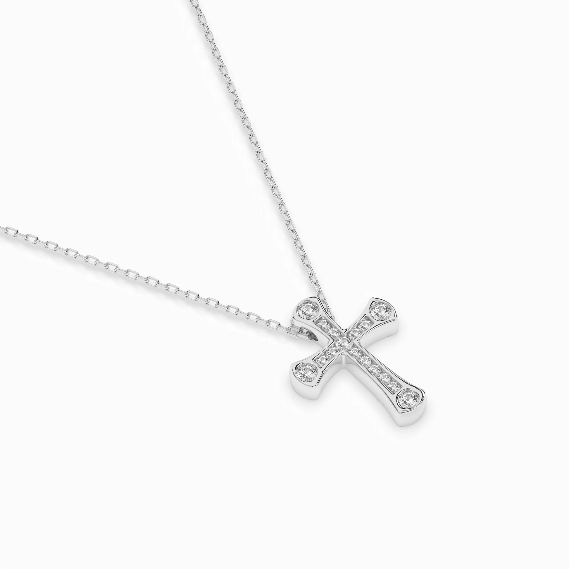 Minimalism Necklace (Round), 0.06 ct — 104-10009