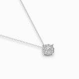 Diamond Eternity Necklace Round 0.1ct by Qutahia Jewellery