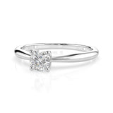 Solitaire Diamond Ring Round 0.35ct by Qutahia Jewellery