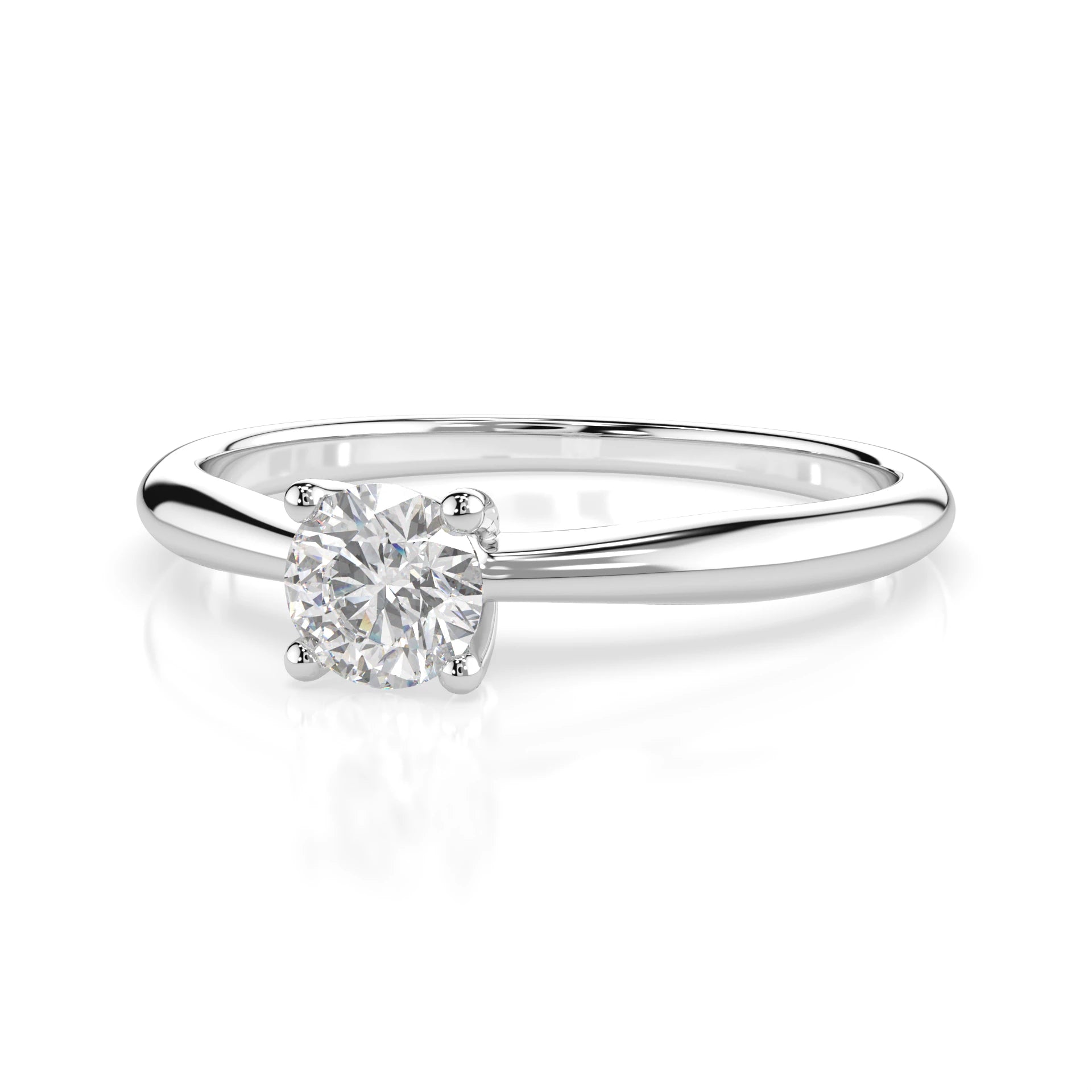 Solitaire Ring (Round), 0.35 ct — 101-10021(4.5)