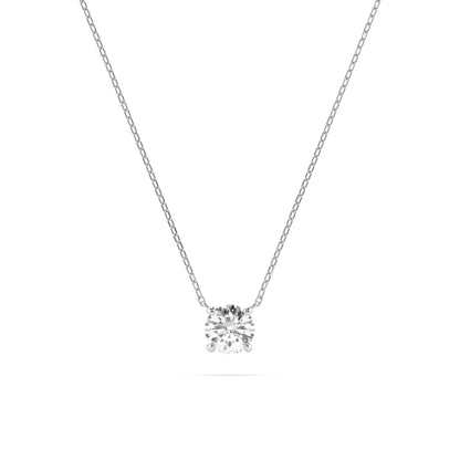 Solitaire Necklace (Round), 0.25 ct — 104-10040(4.0)