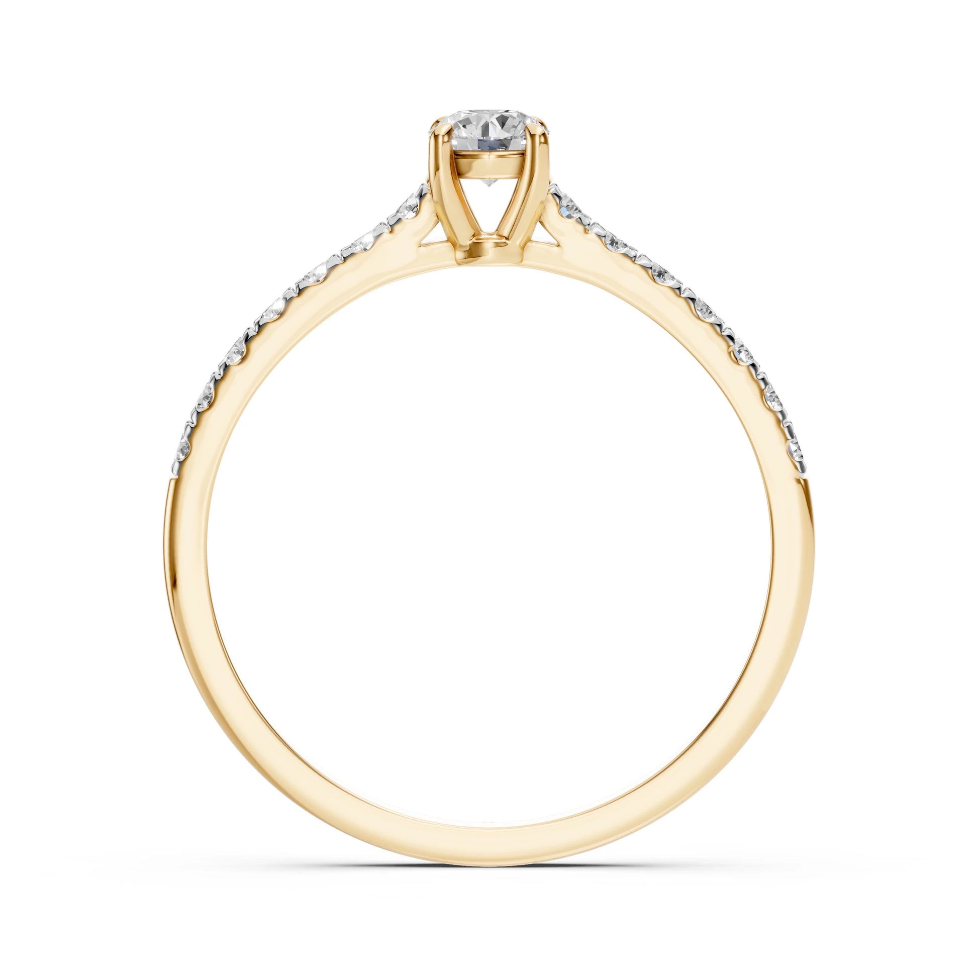 Solitaire Eternity Ring (Round), 0.2 ct — 101-10094(3.7)