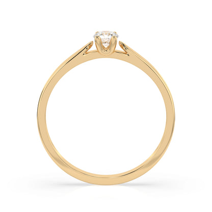 Solitaire Ring (Round), 0.15 ct — 101-10046(3.4)