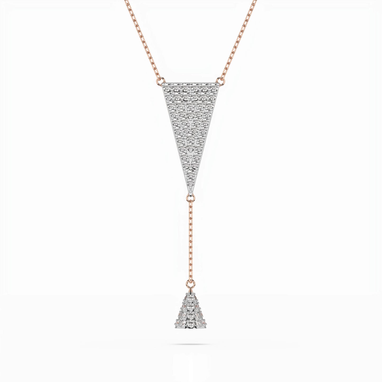 Minimalism Necklace (Round), 0.41 ct — 104-10018/2