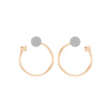 Small Diamond Earrings Round Brilliant 0.23ct by Qutahia Jewellery