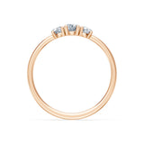Solitaire Eternity Diamond Ring Round Brilliant 0.15ct by Qutahia Jewellery