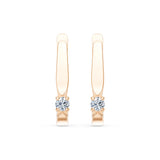 Solitaire English Lock Earring, 0.15 ct — 102-10046(2.7)