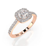 Solitaire Eternity Diamond Ring Round 0.4ct by Qutahia Jewellery