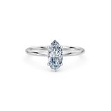Marquise Lab Grown Diamond Micro Pave Engagement Ring 1.0ct by Qutahia Jewellery