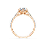 Cushion Lab Grown Diamond Micro Pave Eternity Ring 2.0ct by Qutahia Jewellery
