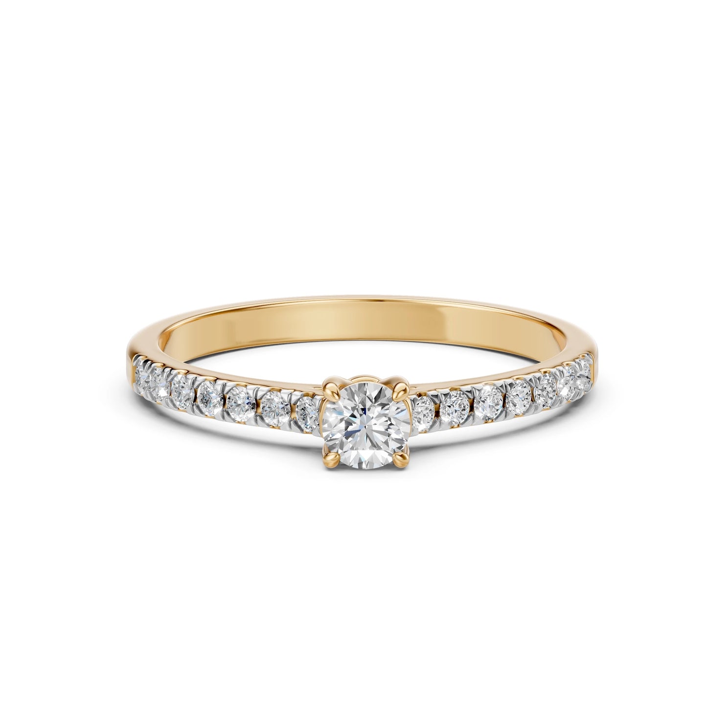 Solitaire Eternity Ring (Round), 0.2 ct — 101-10094(3.7)